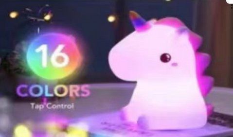 Оптом Ночник - светильник в виде Единорога , Ночник силиконовый RGB Единорог Led на аккумуляторе VEN701 фото