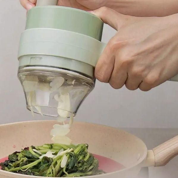 Ручной электрический резак для овощей 4 в 1 Food Chopper Catling мультислайсер VEN0589 фото