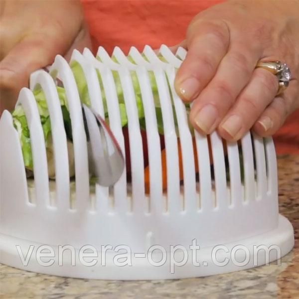 Салатниця-овочерізка 2 в 1 Salad Cutter Bowl 24 фото