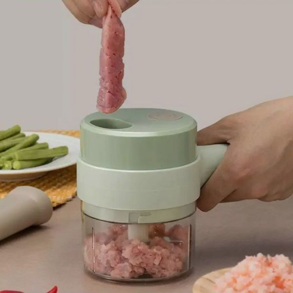 Ручной электрический резак для овощей 4 в 1 Food Chopper Catling мультислайсер VEN0589 фото