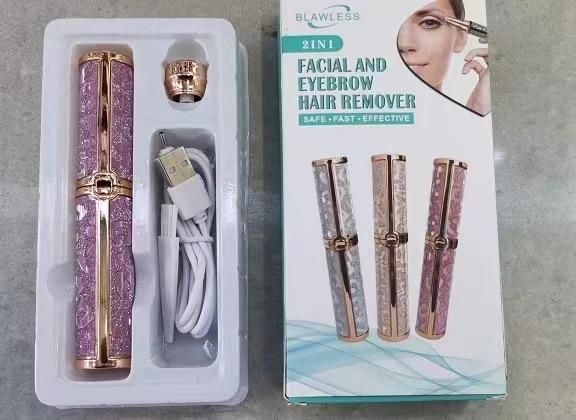 Тример для брів 2 в 1 Blawless, акумуляторний, з USB-зарядкою і змінною різальною головкою (200) VEN0143 фото