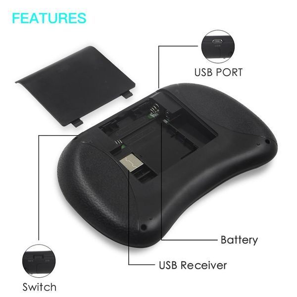 Мини клавиатура для Smart TV с подсветкой UKC i8 + touch с тачпадом USB VEN22 фото