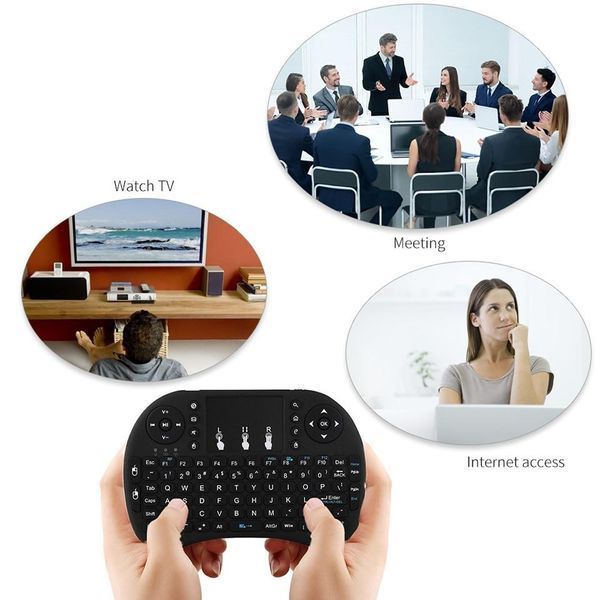 Мини клавиатура для Smart TV с подсветкой UKC i8 + touch с тачпадом USB VEN22 фото