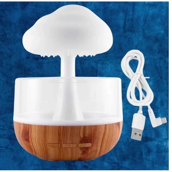 Нічник-зволожувач з ефектом дощу Cloud Rain Humidifier (24) VEN-0827 фото
