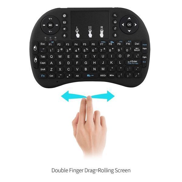 Мини клавиатура для Smart TV с подсветкой UKC i8 + touch с тачпадом USB VEN22 фото
