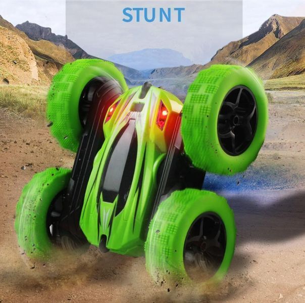 Машинка перевертыш вездеход трюковая на радиоуправлении ydjia stunt car d828 green C3 фото