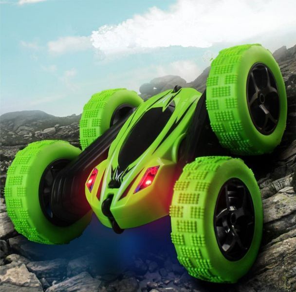 Машинка перевертыш вездеход трюковая на радиоуправлении ydjia stunt car d828 green C3 фото