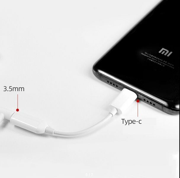 Кабель для навушників S з роз'ємом типу C 3,5, USB C на 3,5 мм AUX, адаптер для навушників Jack J-002 (Білий) TV332 фото