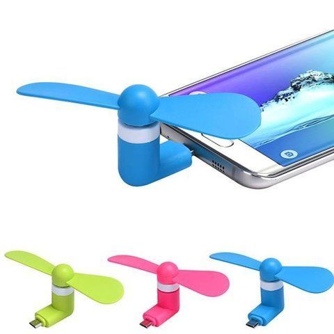 Міні вентилятор Micro-USB для Android 12 фото