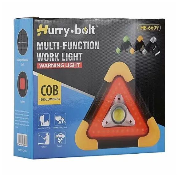 Автомобильный фонарь аварийный знак Hurry Bolt HB-6609 BR00015 VEN9 фото