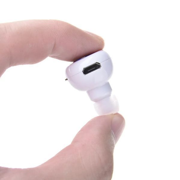 Иновационные наушники-гарнитура для смартфонов AirBeats Bluetooth mini 4.0 Белый B6-62-V фото