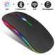 Беспроводная бесшумная мышь BauTech Со светодиодной RGB подсветкой аккумуляторная Bluetooth + 2.4 ГГц тихая VEN274 фото 1