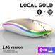 Беспроводная бесшумная мышь BauTech Со светодиодной RGB подсветкой аккумуляторная Bluetooth + 2.4 ГГц тихая VEN274 фото 5
