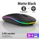 Беспроводная бесшумная мышь BauTech Со светодиодной RGB подсветкой аккумуляторная Bluetooth + 2.4 ГГц тихая VEN274 фото 8