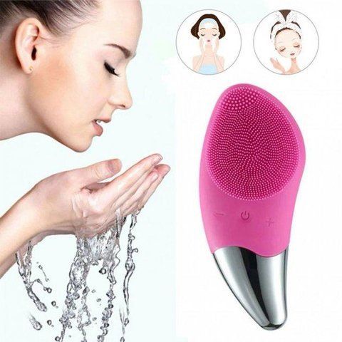Електрична силіконова щітка-масажер для обличчя Sonic Facial Brush TV702 фото