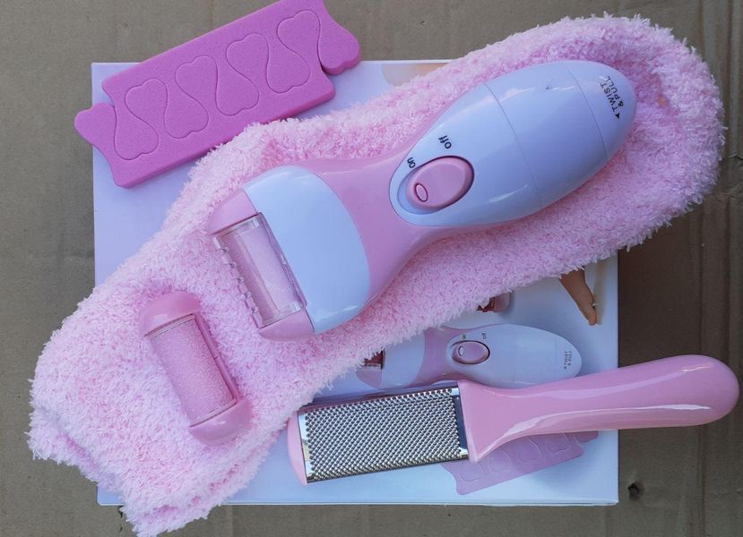 Пемза электрическая беспроводная c фрезером для ухода за ногами 4-в-1 socks & foot BR00077 VEN77 фото