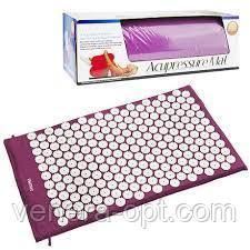 Акупунктурная подушка-коврик для снятия стресса напряжения Acupressure Mat TV90 фото
