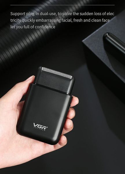 Электробритва VGR Professional Men's Shaver V-390 Green - стильная и удобная бритва для профессионального (80) VEN0113 фото