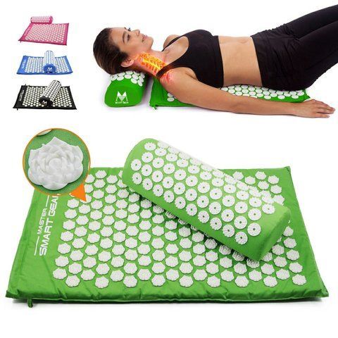 Акупунктурна подушка-килимок для зняття стресу напруги Acupressure Mat TV90 фото