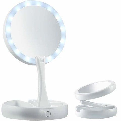 Дзеркало настільне з підсвіткою Led і збільшенням для макіяжу My Fold Away Mirror TV37 фото