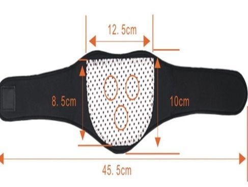 Турмалиновый шейный бандаж с магнитами SUNROZ Self Heating Neck Guard Band TV814 фото