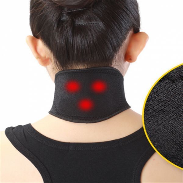 Турмалиновый шейный бандаж с магнитами SUNROZ Self Heating Neck Guard Band TV814 фото