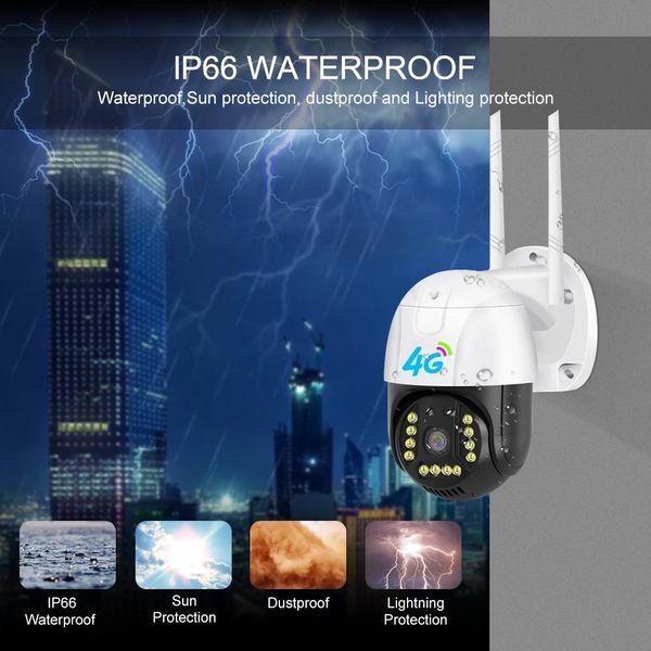 Наружная камера видеонаблюдения 4G C15X-Н-4G V380 Pro 1080p Cloud 4x Zoom Ip66 Программа - v380 pro (30) 4GВ фото
