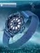 Женские часы Flower Diamond с вращающимся циферблатом синий и каучуковым ремнем на магнитной застежке W8S фото 1