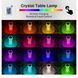 Кришталева настільна лампа 16 кольорів RGB візерунок VEN146 фото 9