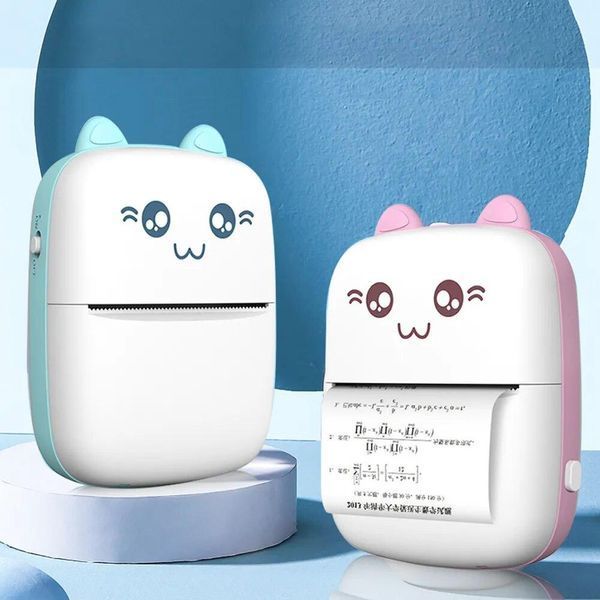 Оптом Портативный термопринтер Mini Printer Blue мини принтер для смартфона с Bluetooth, для печати (50) VEN0391 фото