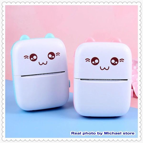 Оптом Портативный термопринтер Mini Printer Blue мини принтер для смартфона с Bluetooth, для печати (50) VEN0391 фото