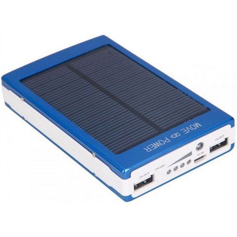 Solar Power Bank 10000 mAh +ЗАРЯДКА ВІД СОНЦЯ + 20led ліхтарик B124 фото