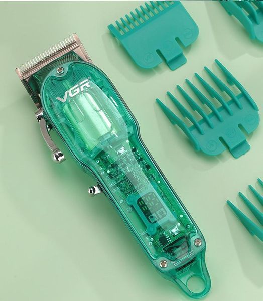 Профессиональная машинка для стрижки VGR Professional Clipper Transparent Green V-660 (20) VEN660 фото