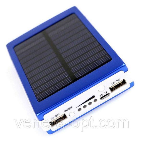 Solar Power Bank 10000 mAh +ЗАРЯДКА ВІД СОНЦЯ + 20led ліхтарик B124 фото