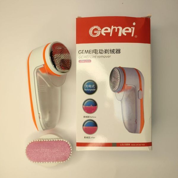 Беспроводная машинка для удаления катышков с одежды и мебели Gemei GM 231 VEN190230 фото