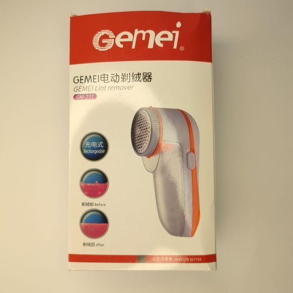 Беспроводная машинка для удаления катышков с одежды и мебели Gemei GM 231 VEN190230 фото