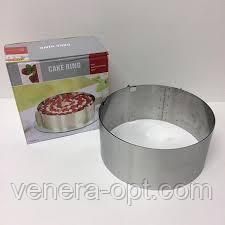 Розсувне кільце для торта (форма для випічки) Cake Ring 16-30 см VEN0341 фото