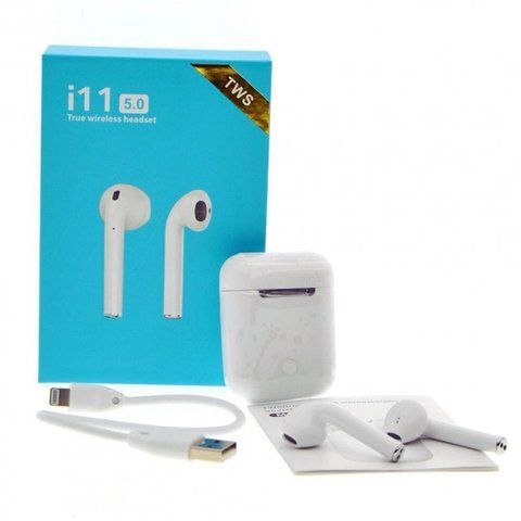 Bluetooth-Навушники i11 TWS сенсорні! TV79 фото