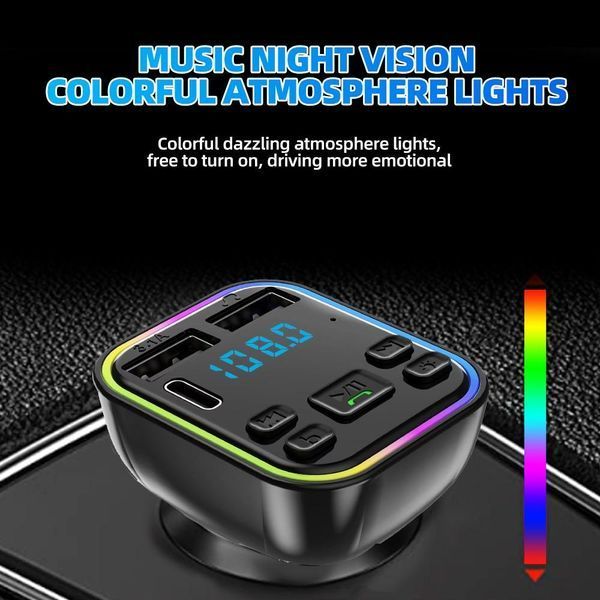 Модулятор FM,2 USB,1-Type C Car Fm player G39 VEN142 фото