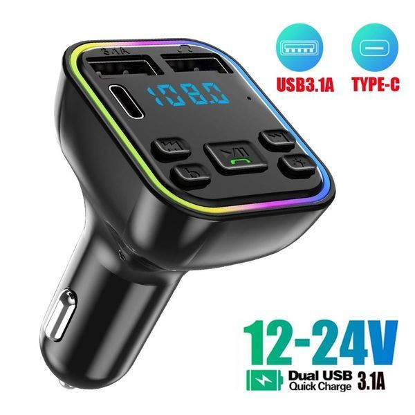 Модулятор FM,2 USB,1-Type C Car Fm player G39 VEN142 фото