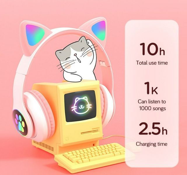 Беспроводные Bluetooth наушники Cat Ear VZV-23M VZV23M фото