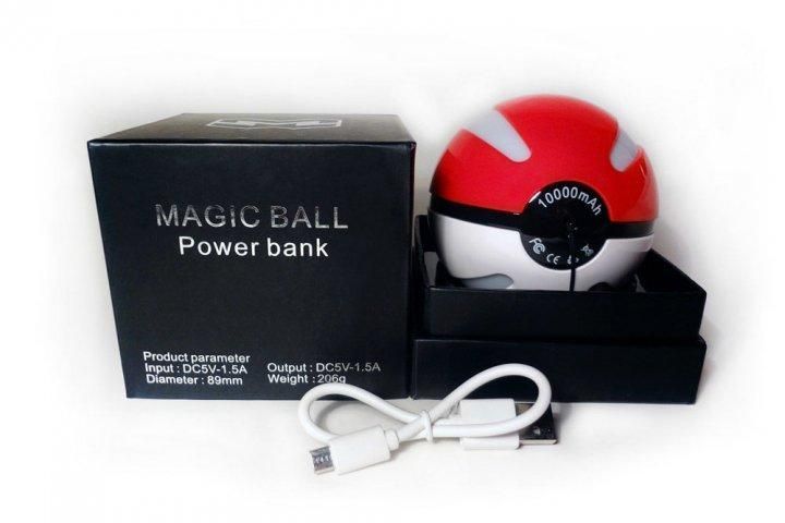 Power Bank Pokemon Go, зарядка для гаджетов Покебол Pokeball B1175 фото