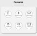 Мини-складная Bluetooth-совместимая клавиатура для iPad, Android, Windows, iOS, телефона, планшета,TV (100) VEN0329 фото 8