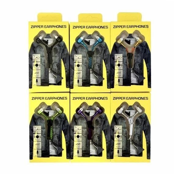 Наушники на молнии Zipper Earphones B991 фото