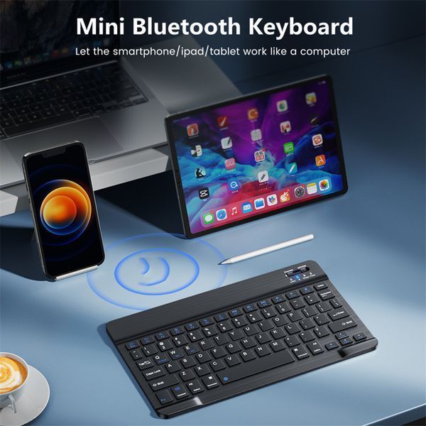 Беспроводная Клавиатура и Мышь. Ультратонкая Bluetooth на Аккумуляторе (40) VEN0330 фото