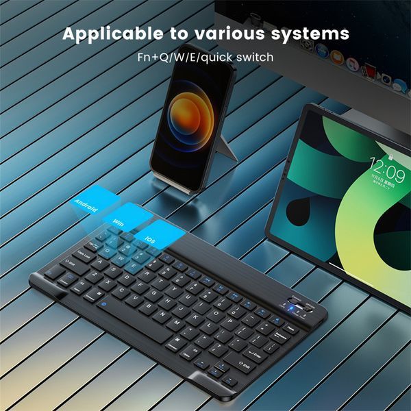Беспроводная Клавиатура и Мышь. Ультратонкая Bluetooth на Аккумуляторе (40) VEN0330 фото
