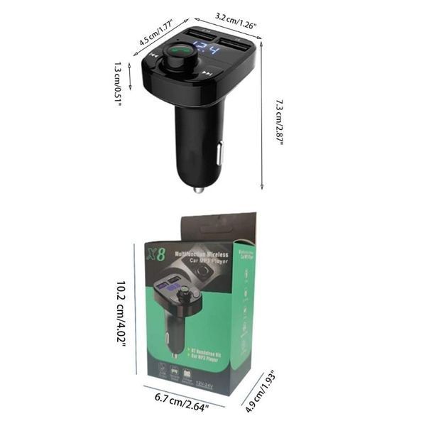 Автомобільний FM-модулятор Multifunction Wireless Car MP3 Player X8 VEN137 фото