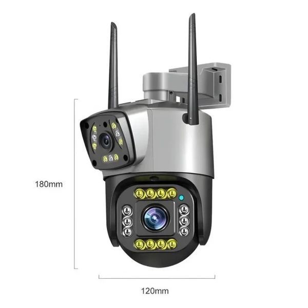 Зовнішня WI-FI камера відеоспостереження V360 Pro з двома об'єктивами (24) VEN3602MPWIFI фото