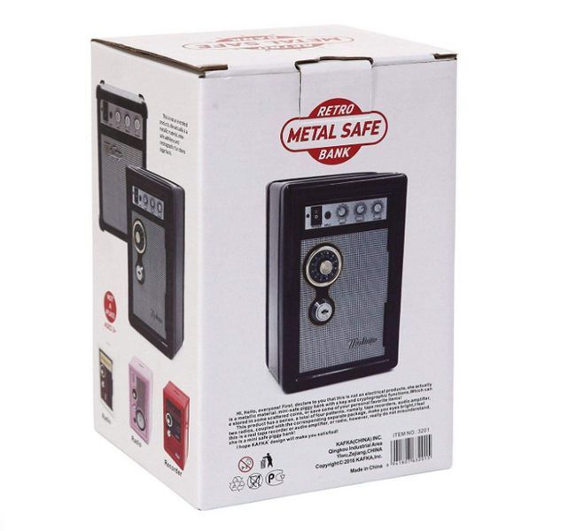 Скарбничка Металевий Сейф Metal Safe Radio Радіо TV0100 фото
