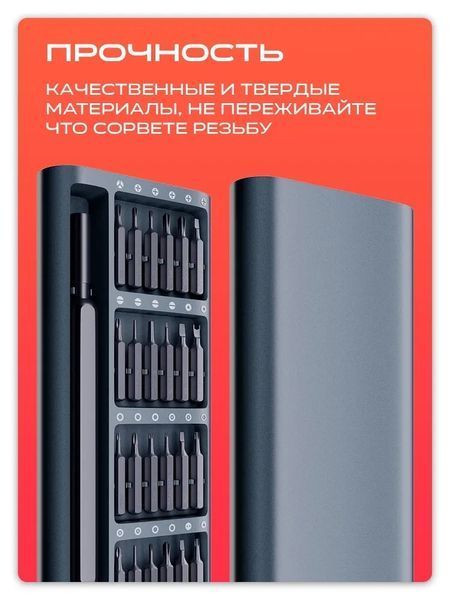Набір викруток 25 в 1 магнітні Біти Torx Hex Precision DIY розбірний мінічохол VEN15410C фото